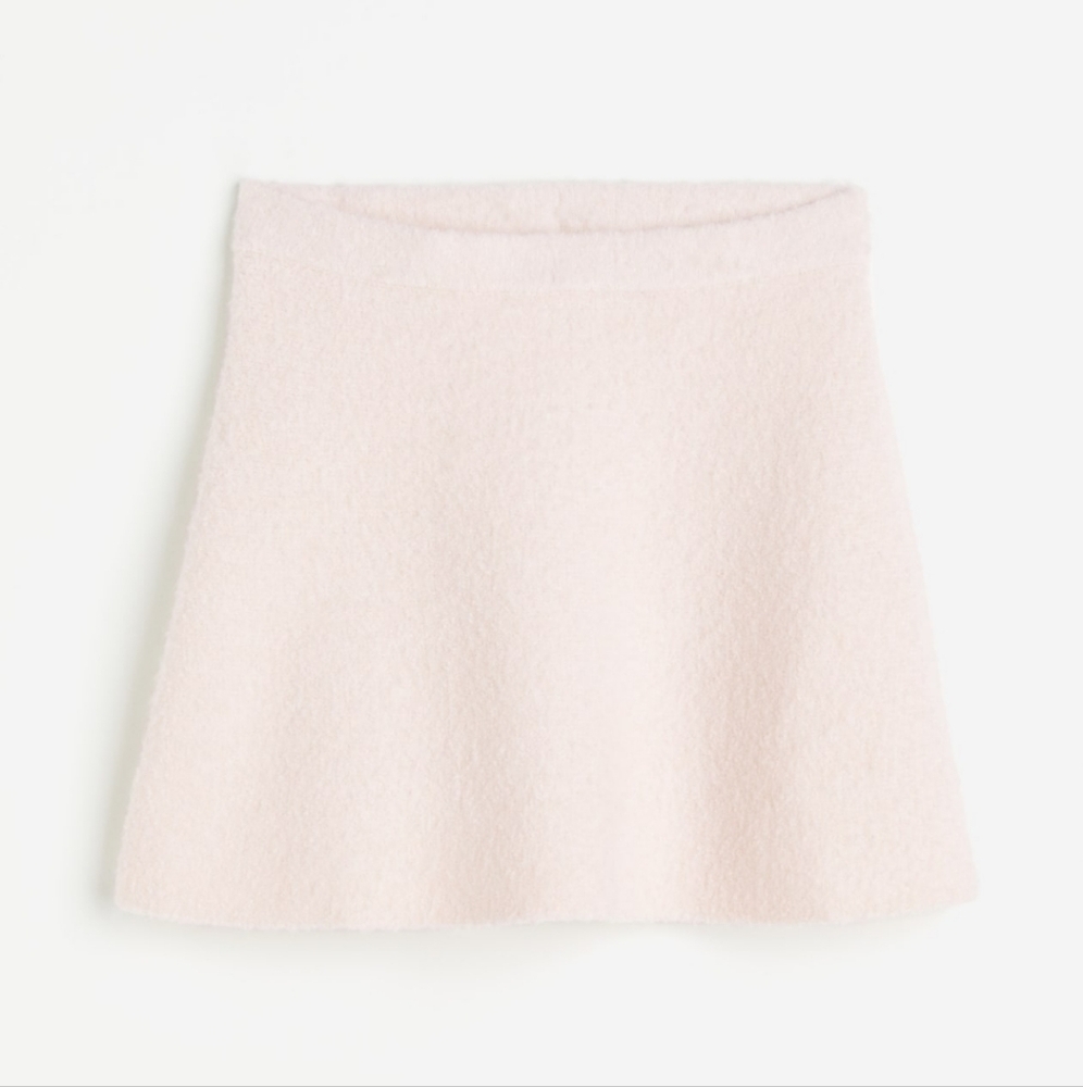 Knit A-Line Mini Skirt